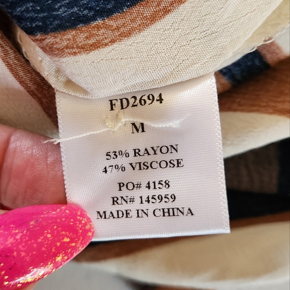 The Dress Forum Striped Midi Summer Classic Vacation Resort Elbow Sleeves Medium - Picture 10 of 13